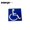 Don-Jo - HD-1 - Decal - Handicap Symbol 4 Length and 4 Width - White on Blue Finish