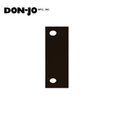 Don-Jo - HF-45-DU - Door Hinge Cut Out Filler Plate 4-1/2 Length and 1-3/4 Width - DU (Duronodic Brown Coated)