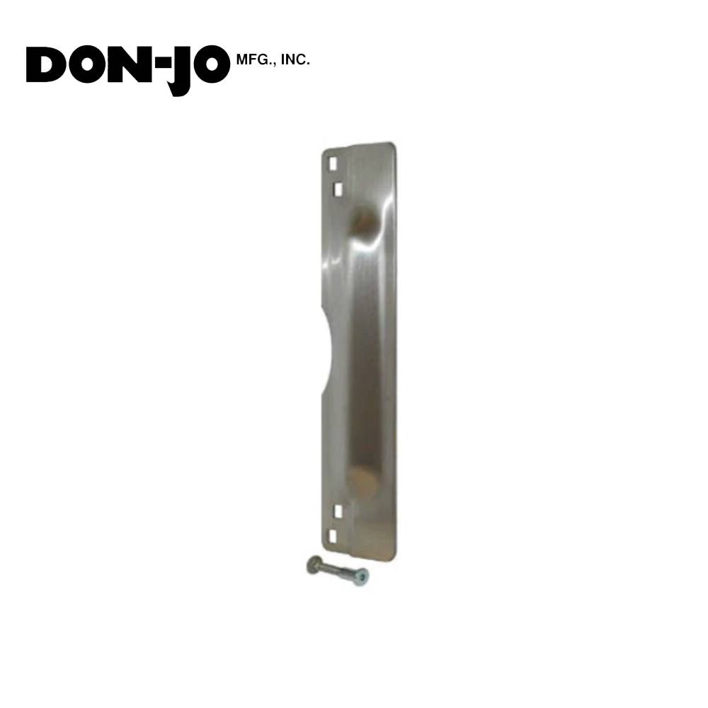 Don-Jo - LP-111-EBF-630 - Latch Protector 12 Gauge Stainless Steel 11 Length and 3 Width - 630 (Satin Stainless Steel Finish)