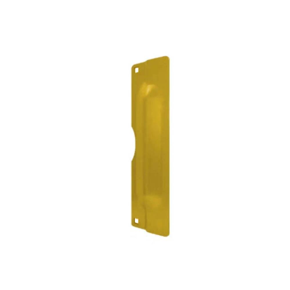 Don-Jo - LP-207-BP - Latch Protector 12 Gauge Stainless Steel 7 Length and 2-3/4 Width - BP (Bright Brass Plated Clear Coated Finish-632)