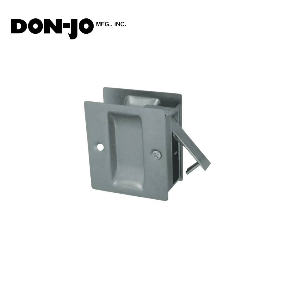 Don-Jo - PDL-100-620 - Passage Pocket Door Lock - 620 (Satin Nickel Plated Blackened Satin Relieved Clear Coated Finish)