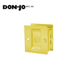 Don-Jo - PDL-101-605 - Privacy Pocket Door Lock - 605 (Bright Brass Finish)