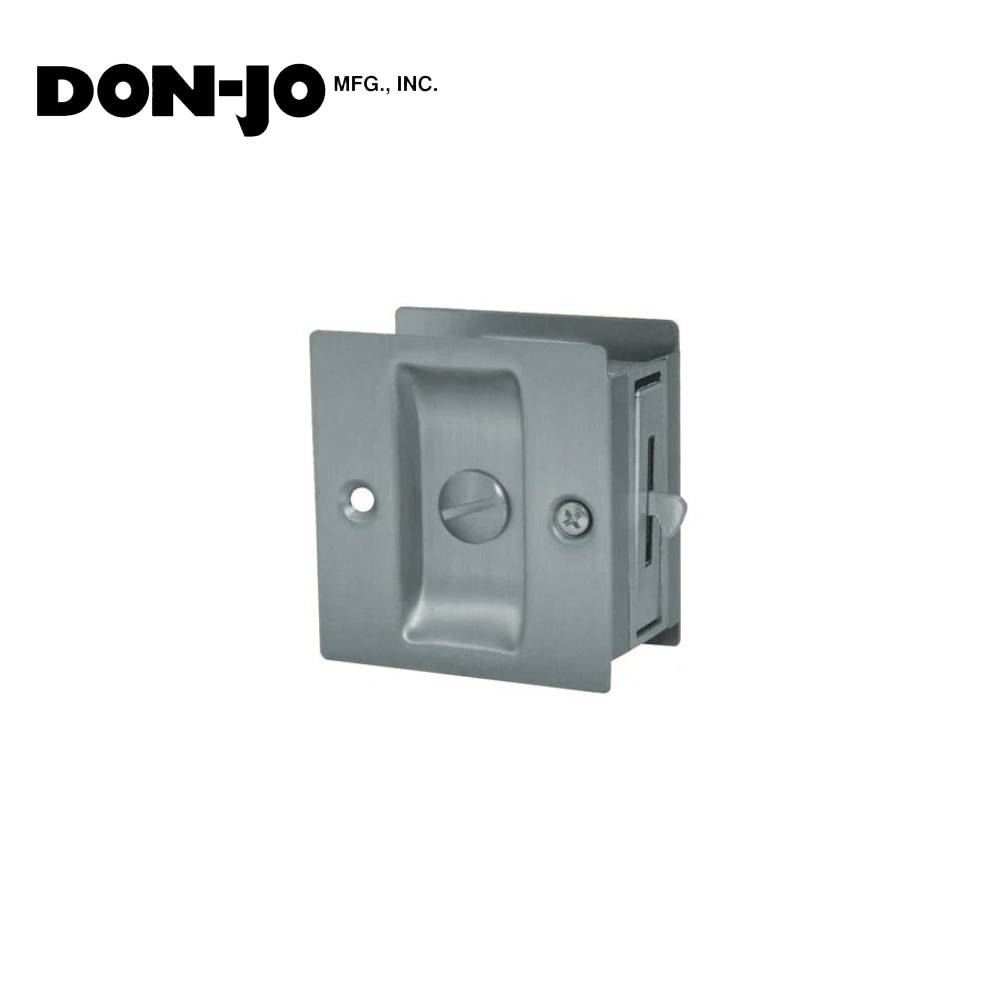 Don-Jo - PDL-101-620 - Privacy Pocket Door Lock - 620 (Satin Nickel Plated Blackened Satin Relieved Clear Coated Finish)