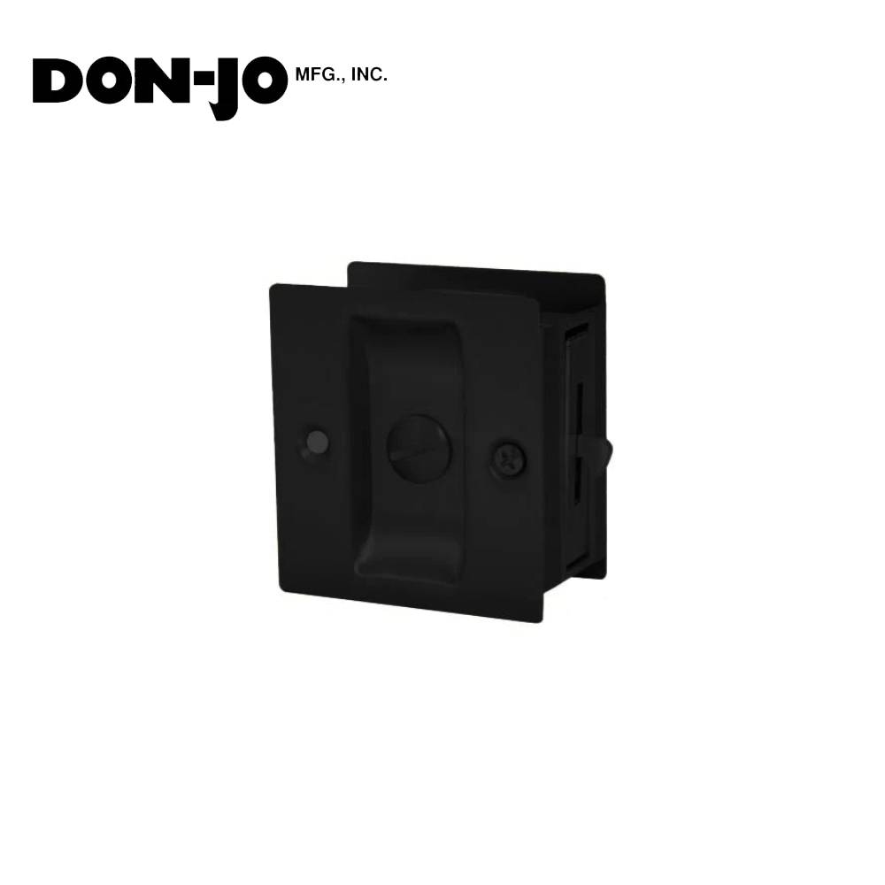 Don-Jo - PDL-101-622 - Privacy Pocket Door Lock - 622 (Flat Black Coated)