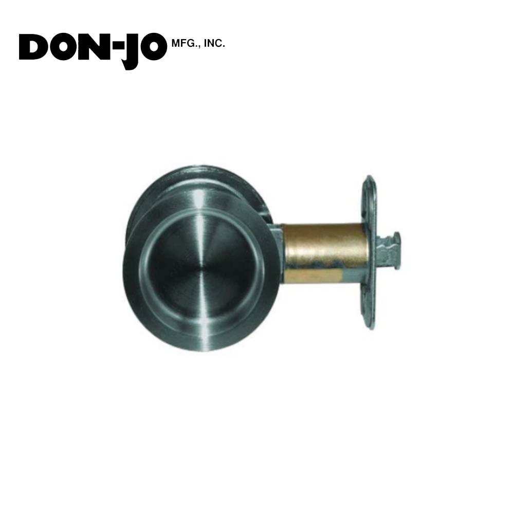 Don-Jo - PDL-1025-626 - Pocket Door Lock 2-3/4 Backset and 2-1/8 Diameter - 626 (Satin Chromium Plated)