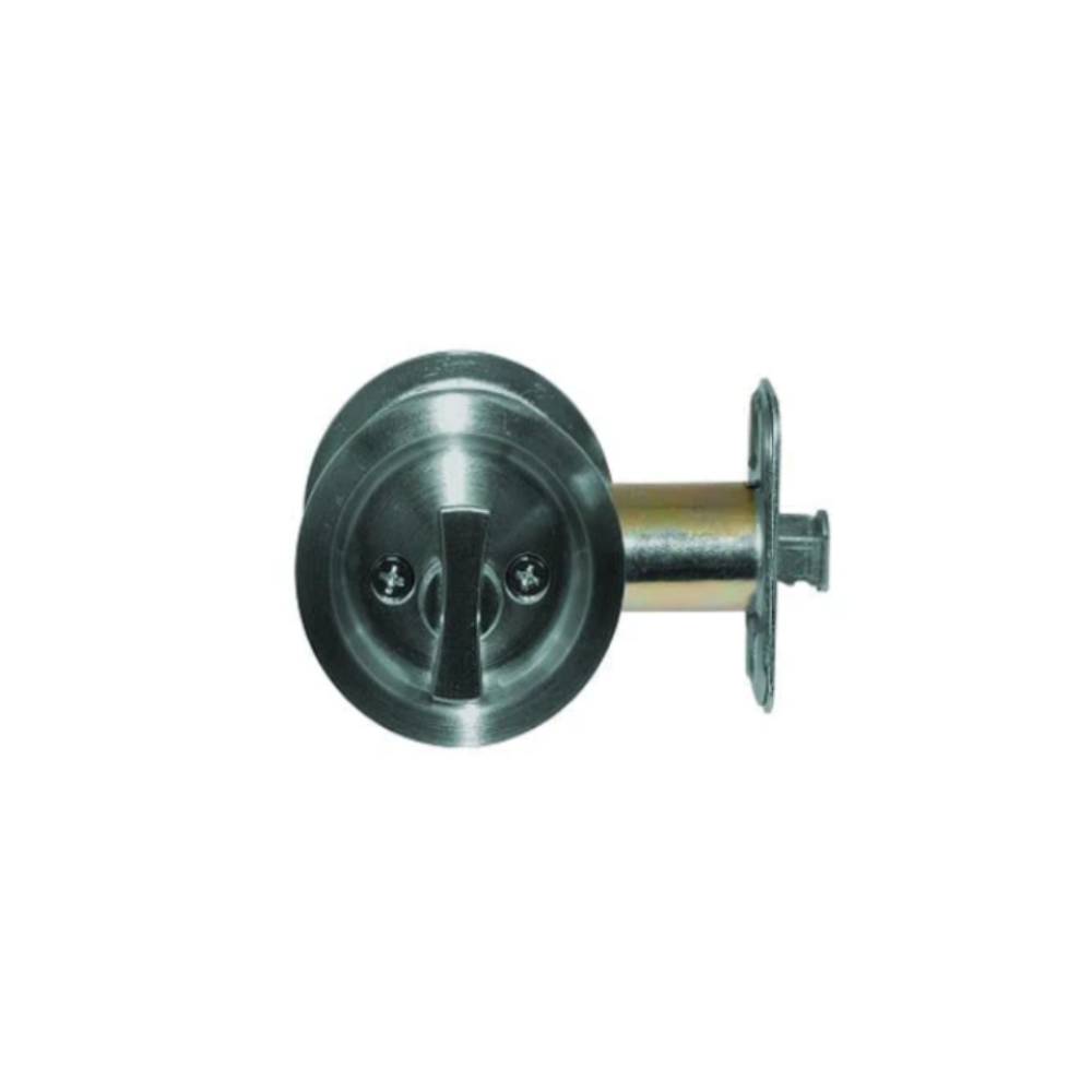 Don-Jo - PDL-1035-626 - Pocket Door Lock 2-3/4 Backset and 2-1/8 Diameter - 626 (Satin Chromium Plated)