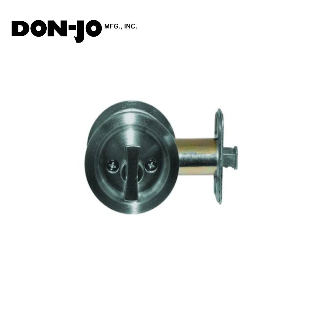 Don-Jo - PDL-1035-626 - Pocket Door Lock 2-3/4 Backset and 2-1/8 Diameter - 626 (Satin Chromium Plated)