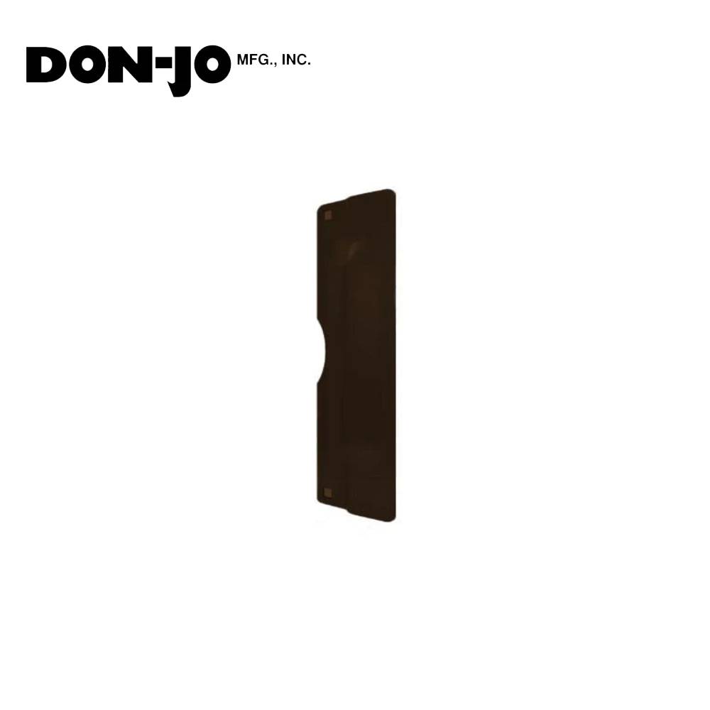 Don-Jo - PLP-211-DU - Latch Protector for Outswinging Doors - DU (Duronodic Brown Coated)