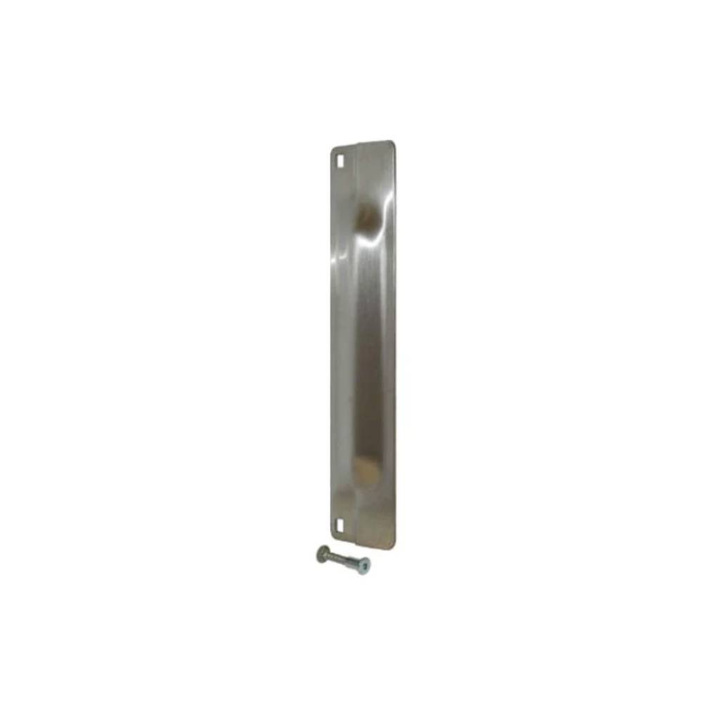 Don-Jo - PMLP111-EBF-630 - Latch Protector for Outswinging Doors 12 Gauge Stainless Steel 11 Length and 3 Width - 630 (Satin Stainless Steel Finish)