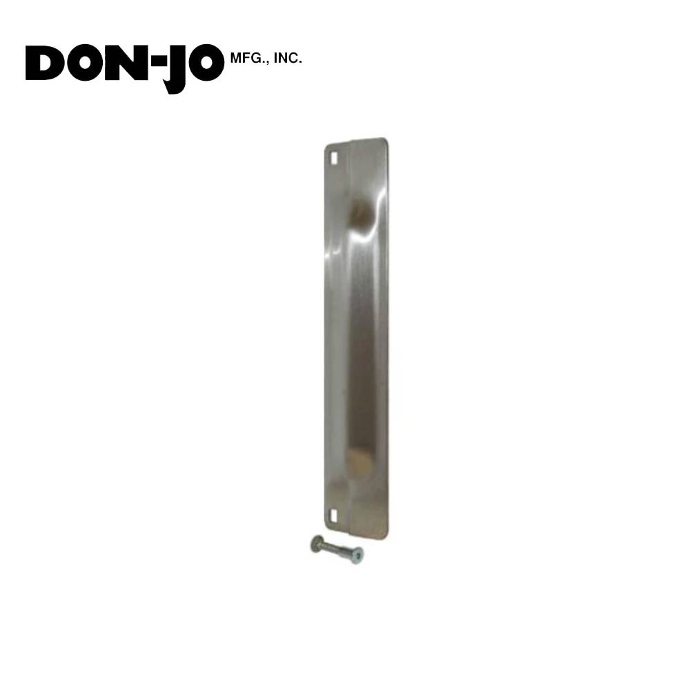 Don-Jo - PMLP111-EBF-630 - Latch Protector for Outswinging Doors 12 Gauge Stainless Steel 11 Length and 3 Width - 630 (Satin Stainless Steel Finish)