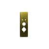 Don-Jo - RP-27-605 - Remodeler Plate 14 Height and 5 Width for use with Alarm Lock Trilogy - 605 (Bright Brass Finish)