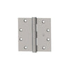 Global Door Controls - CP Series - Commercial Template Hinge - 5 Inch X 4.5 Inch - Heavy Duty - Brushed Chrome (Packs of 2)