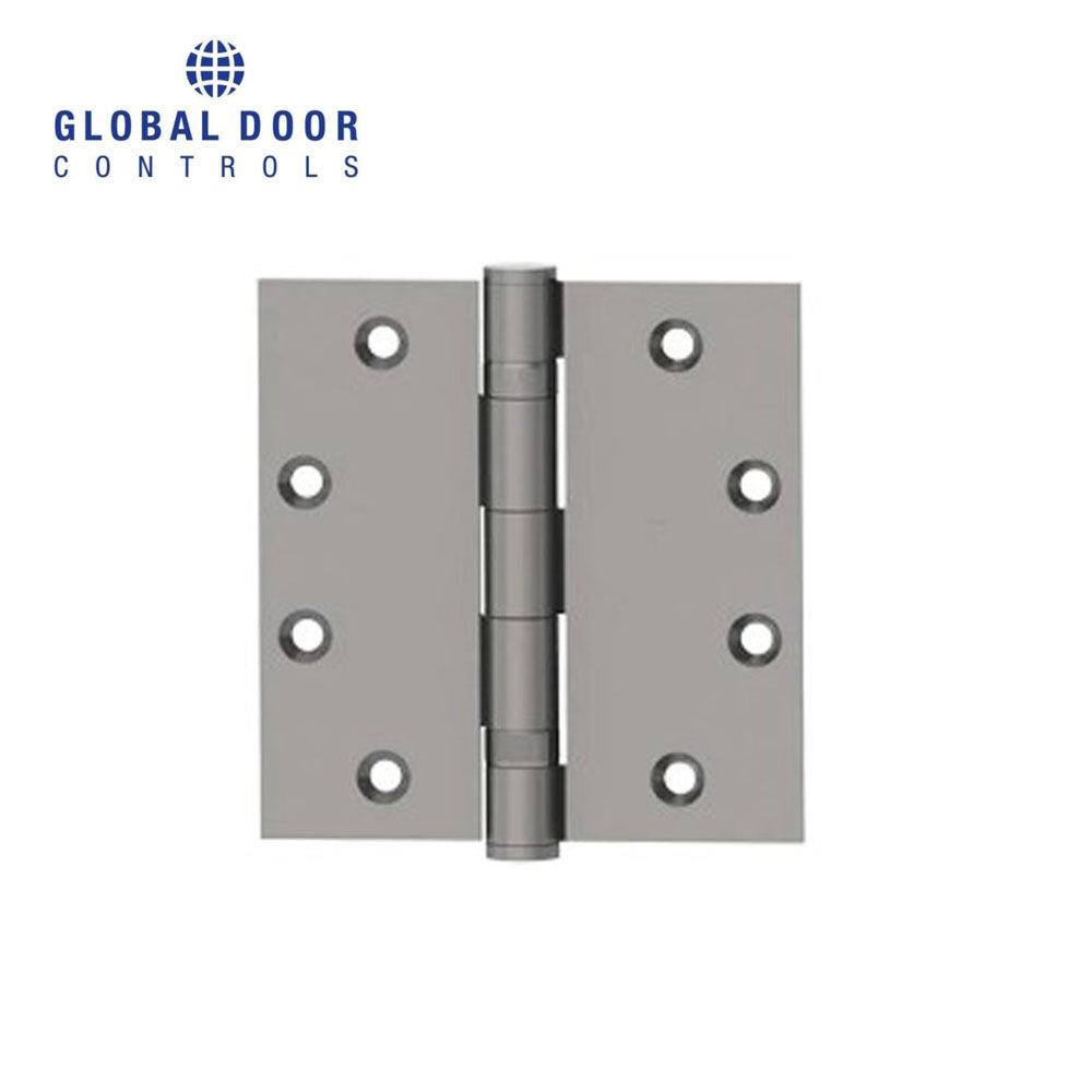 Global Door Controls - CS Series - Commercial Stainless Steel Hinge - 4.5 InchX4.5 Inch - Satin Stainless Steel