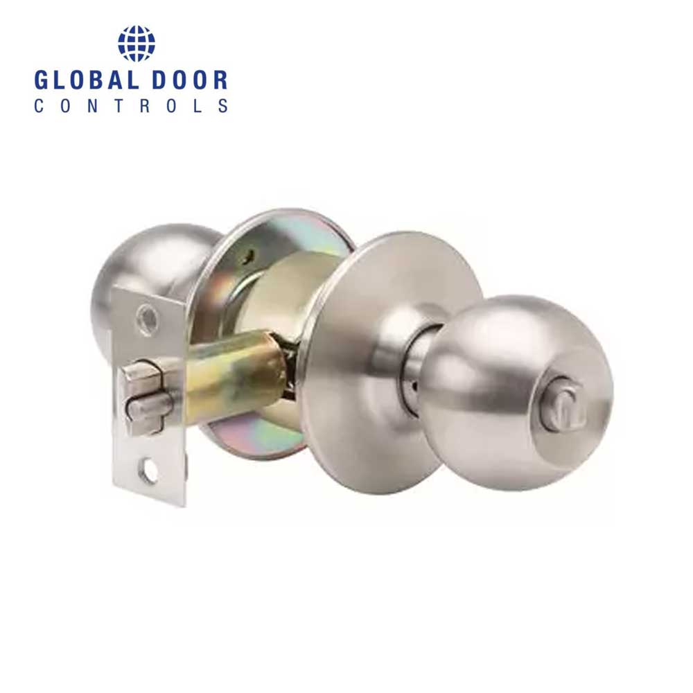 Global Door Controls - GLC Series - Light Duty Commercial Cylindrical Knob - Grade 3 - 626 (Brushed Chrome)