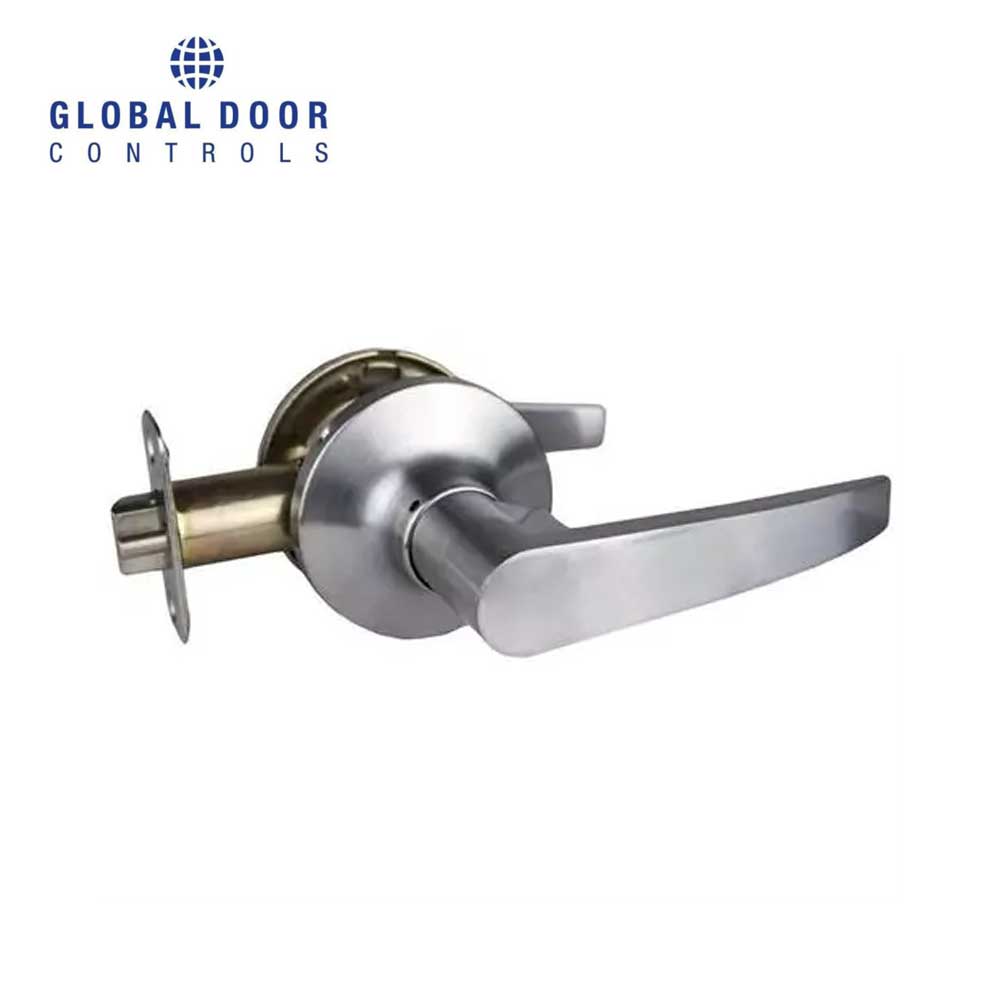 Global Door Controls - GLS Series - Sterling Residential Franklin Lever - Brushed Chrome-US26D