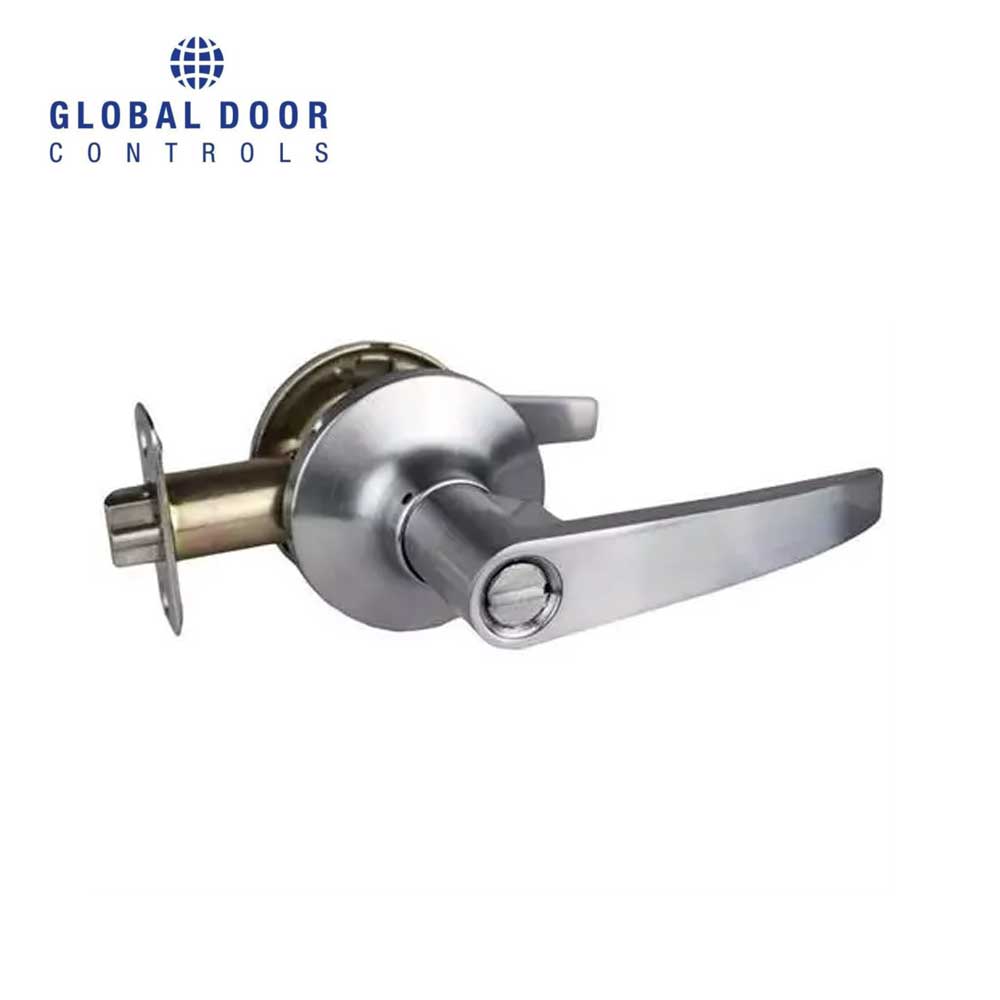 Global Door Controls - GLS Series - Sterling Residential Franklin Lever - Brushed Chrome-US26D