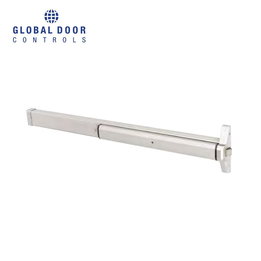 Global Door Controls - TH1100-STED Series - Narrow Stile - Grade 2 - Rim Panic Exit Device