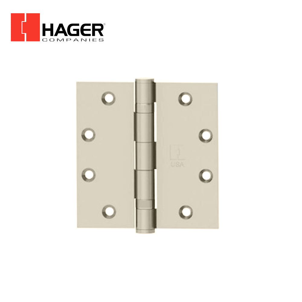 HAGER - 1191 - Full Mortise Plain Bearing Hinge - 5 Knuckle - Stainless Steel