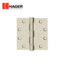 HAGER - 1191 - Full Mortise Plain Bearing Hinge - 5 Knuckle - Stainless Steel