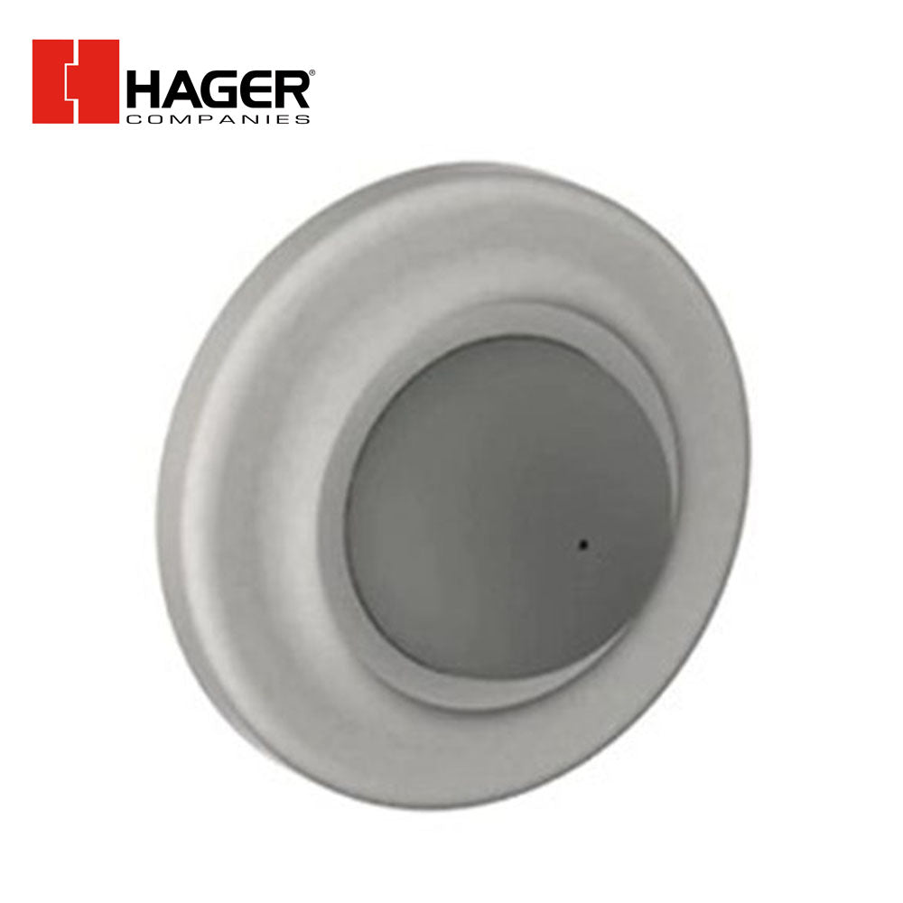 HAGER - 230W - Convex Wall Stop - Concealed Mounting with Rubber Stop