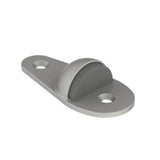 HAGER - 244F - Cast Floor Stop and Brass - Satin Chrome