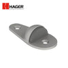 HAGER - 244F - Cast Floor Stop and Brass - Satin Chrome