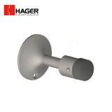 HAGER - 255W - Wall Stop - Cast Brass with Rubber Bumper - Satin Chrome