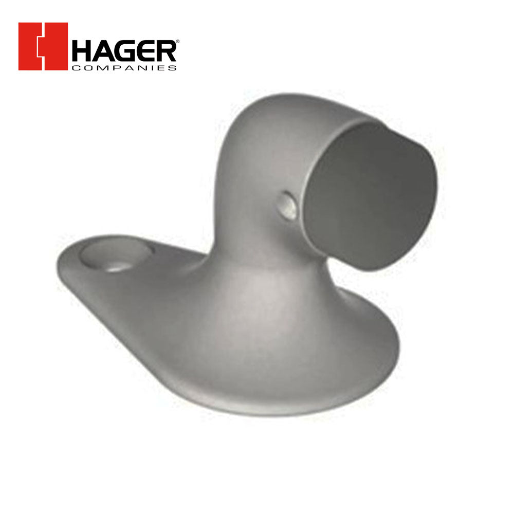 HAGER - 257F - Floor Stop - Cast Brass with Rubber Bumper