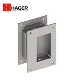 HAGER - 25N - Flush Pull Set - Protection with Face - Satin Stainless Steel