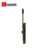 HAGER - 282D - Brass Manual Flush Bolt - 12 Inch Rod Length