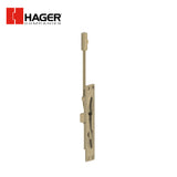 HAGER - 282D - Brass Manual Flush Bolt - 12 Inch Rod Length