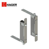 HAGER - 291D - Automatic Flush Bolt - 1/2 Inch Square Bolt Head - 15/16 Inch by 2-1/4 Inch Mortise Strike