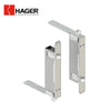 HAGER - 291D - Automatic Flush Bolt - 1/2 Inch Square Bolt Head - 15/16 Inch by 2-1/4 Inch Mortise Strike