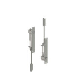 HAGER - 292D - Automatic Flush Bolt - Square Bolt Head with Mortise Strike - Satin Stainless Steel