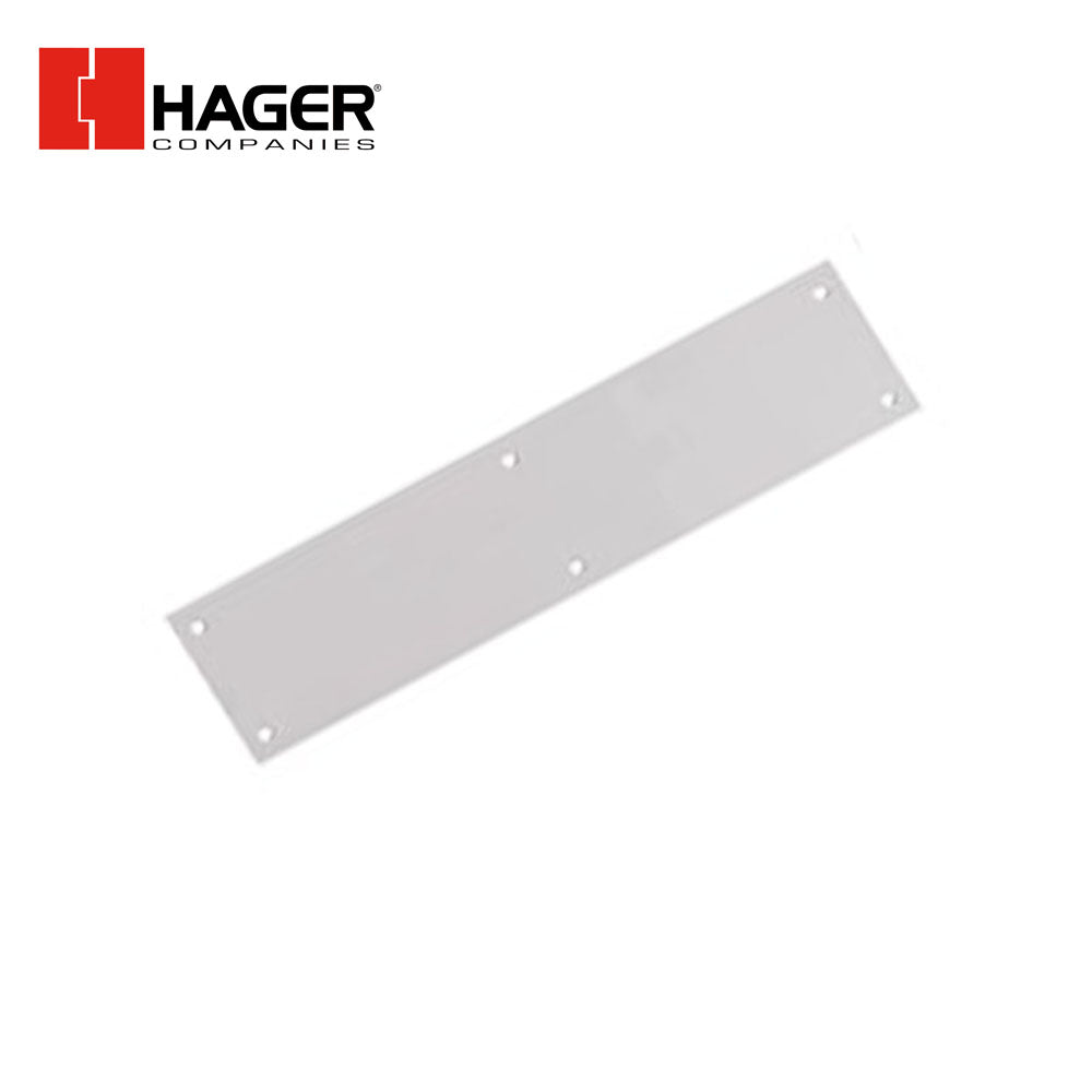 HAGER - 30S - Push Plate - Square Corner