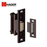 HAGER - 318D - Brass Roller Latch - 1 Inch by 3-3/8 Inch Latch Faceplate