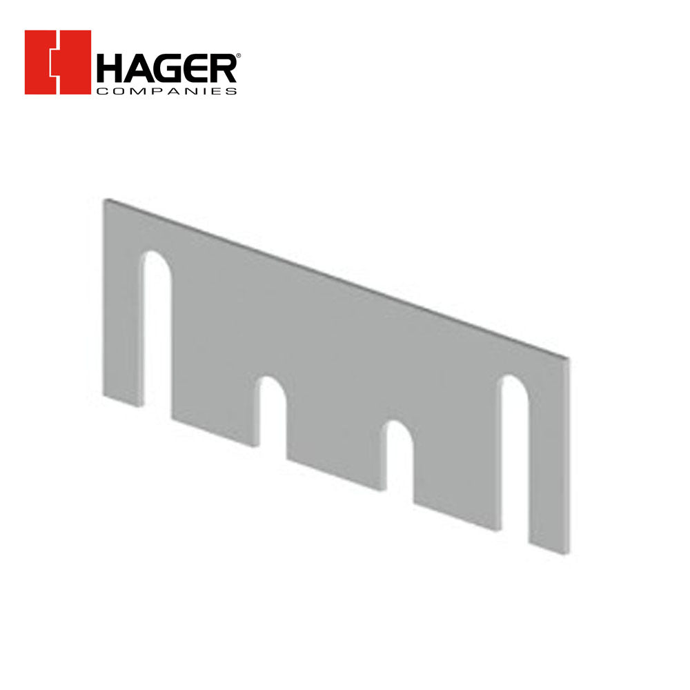 HAGER - 337A - Template Hinge Shim - 0.028 Gauge - 1-7/16 by 4-1/2 - Primed for Painting