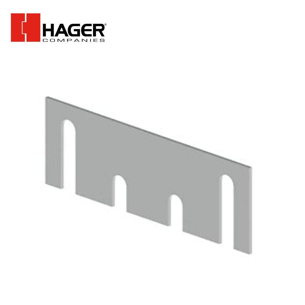 HAGER - 337B - Template Hinge Shim - 0.065 Gauge - 1-7/16 by 4-1/2 - Primed for Painting