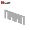 HAGER - 337B - Template Hinge Shim - 0.065 Gauge - 1-7/16 by 4-1/2 - Primed for Painting