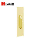 HAGER - 33E - Pull Plate - Square Corner