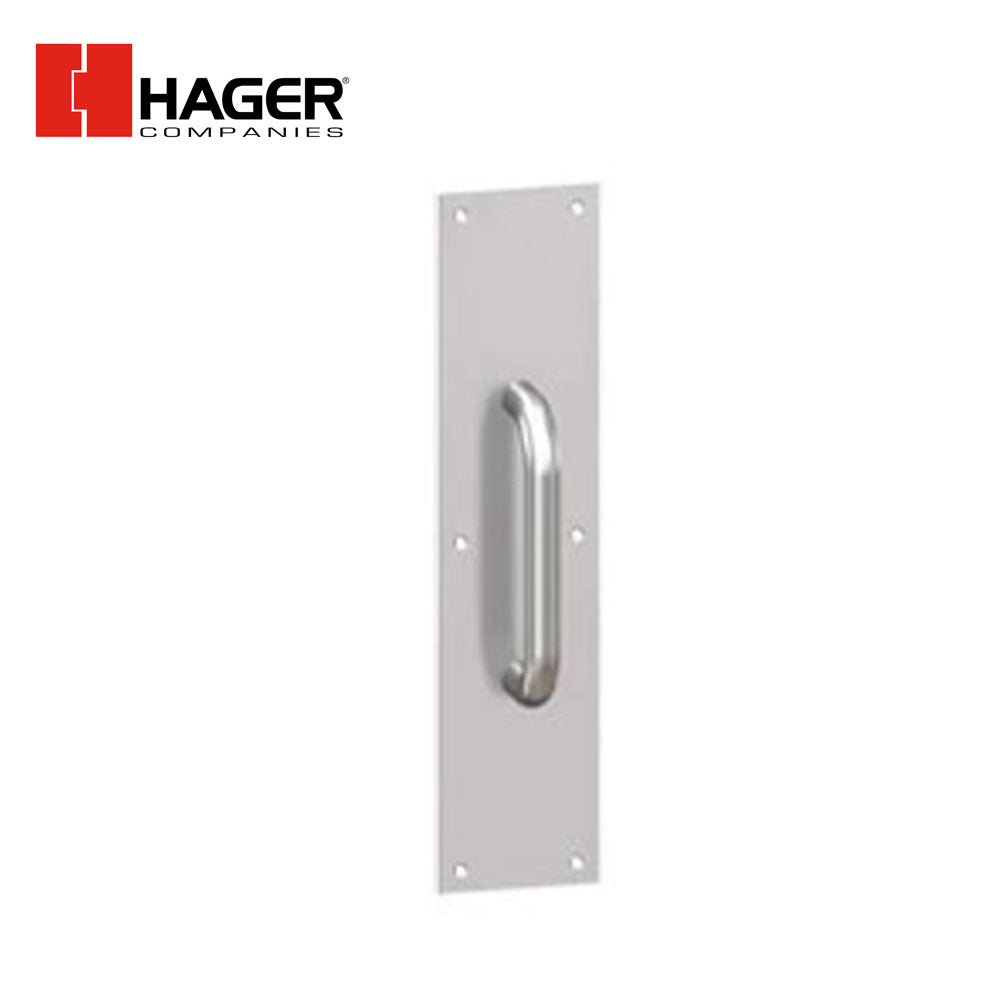 HAGER - 33G - Round Pull Plate with 8 Inch CTC - Square Corner