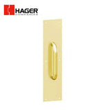 HAGER - 33G - Round Pull Plate with 8 Inch CTC - Square Corner