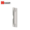 HAGER - 340D - Latch Protector Plate - for 1-3/4 Door Thickness - 3 by 11 - Satin Stainless Steel