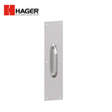 HAGER - 34G - Round Pull - Pull Plate - Square Corner