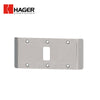 HAGER - 451 - Double Lipped Strike - Center Hung - 626 (Satin Chrome)