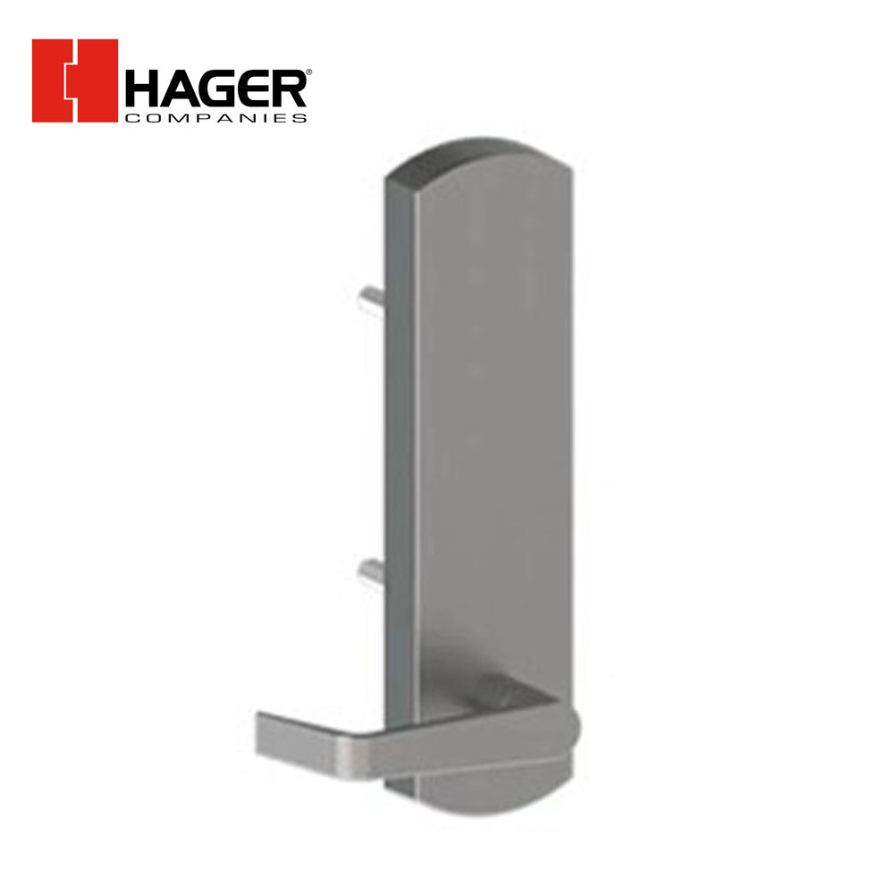 HAGER - 45BE - Exit Trim with Blank Escutcheon - Withnell Lever Style - Satin Chrome