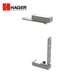 HAGER - 510 - Mortise Hospital Pivot Set - Wood Floor - Less Release - 626 (Satin Chrome)