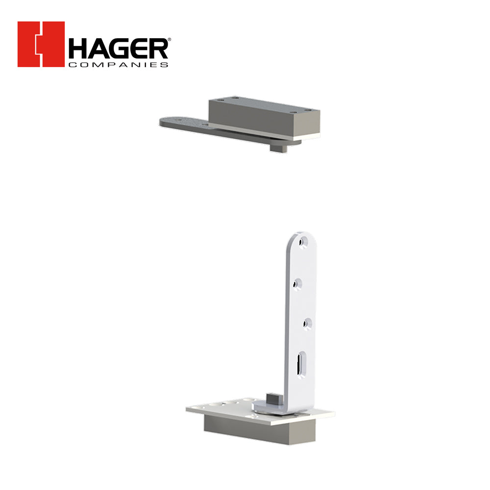 HAGER - 511 - Mortise Hospital Pivot Set - Masonry Floor - Less Release - 626 (Satin Chrome)