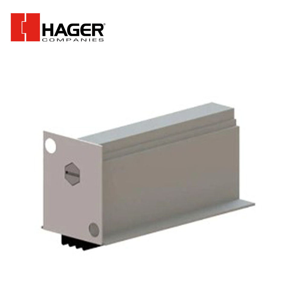 HAGER - 743S - Automatic Door Bottom with Mortise Application - Clear Aluminum