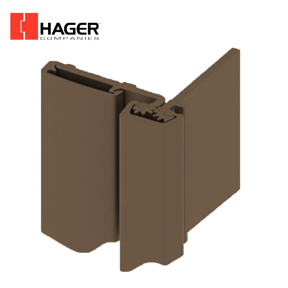 HAGER - 780-053HD - Heavy Duty Half Surface Continuous Geared Hinge with Electric Power Transfer (EPT)